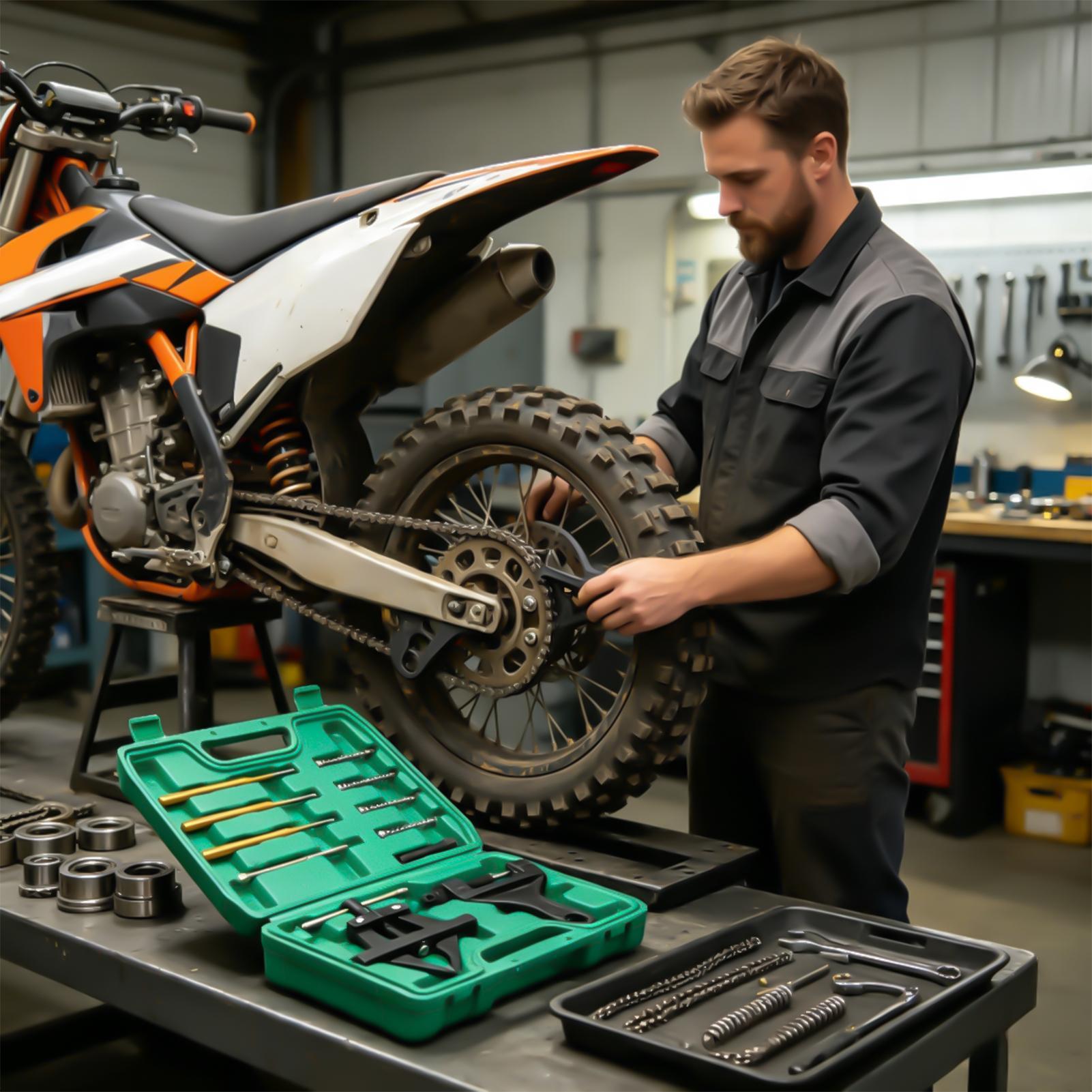 Heavy Equipment Mechanic - เครื่องถอดโซ่ลูกกลิ้ง 60-200 อุปกรณ์ป้องกันการลื่นไถลสำหรับงานหนัก เครื่องถอดโซ่ลูกกลิ้งสำหรับช่างเครื่อง ผู้ที่ชื่นชอบการซ่อมรถจักรยาน และรถเก็บเกี่ยว